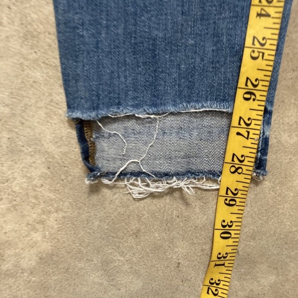 Joes Jeans Womens Size 28 Skinny Mid Rise Raw Hem Straight Leg‎ Blue - Picture 5 of 10